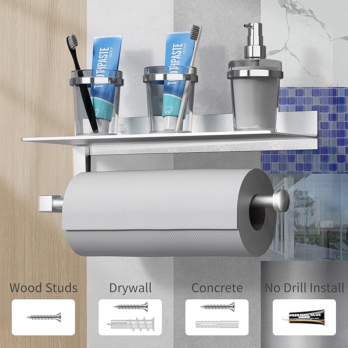 Danpoo Wall Mount Paper Towel Holder - Image 7