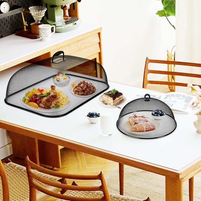 8 Pcs Metal Mesh Screen Food Cover - Image 6