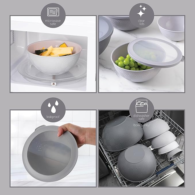 COOK WITH COLOR Mixing Bowls with Lids - Image 5