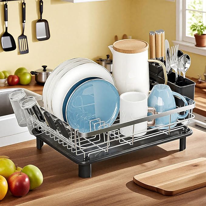 MOUKABAL Dish Drying Rack, Dish Rack, Stainless Steel Dish Racks - Image 8