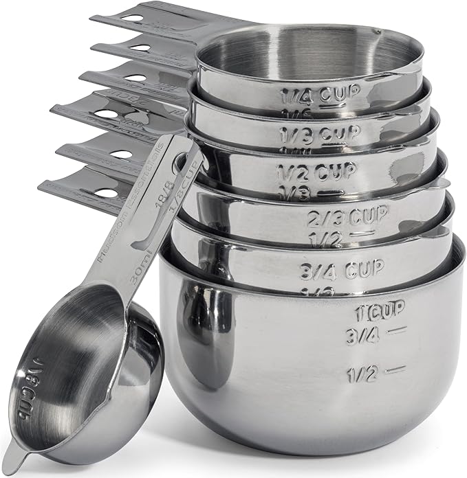 Hudson Essentials Stainless Steel Measuring Cups Set by HudsonEssentials