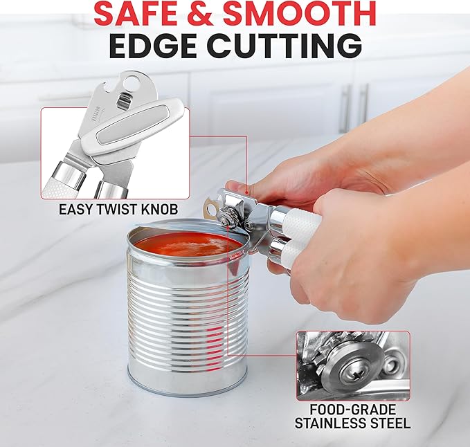 Zulay Kitchen Heavy Duty Stainless Steel Can Opener Manual - Image 3