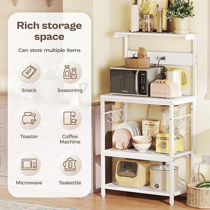 SUPERJARE Kitchen Bakers Rack - Image 5