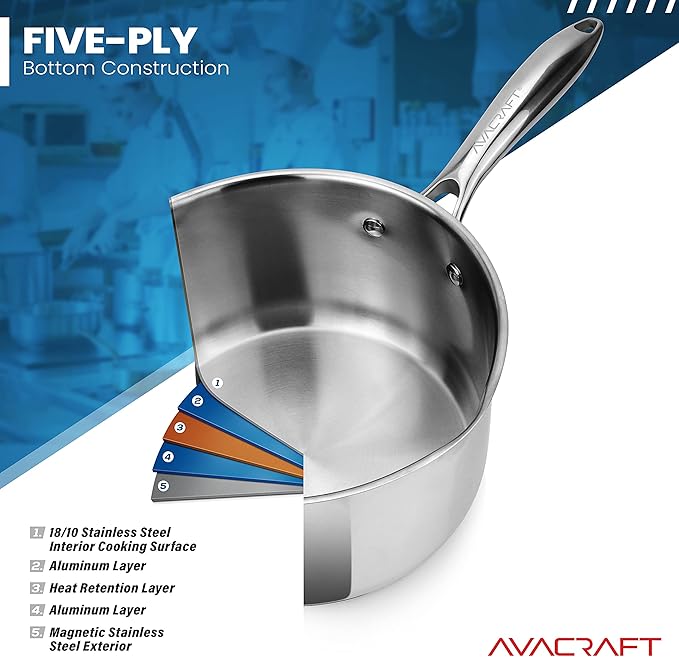 AVACRAFT Stainless Steel Saucepan - Image 5