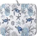 Giwawa 16"x18" Coastal Sea Turtles Dish Drying Mat Nautical Ocean Tortoise by Giwawa