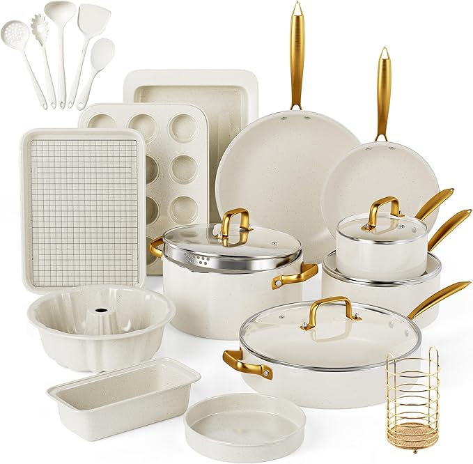 Pots and Pans Set Nonstick by VONIKI