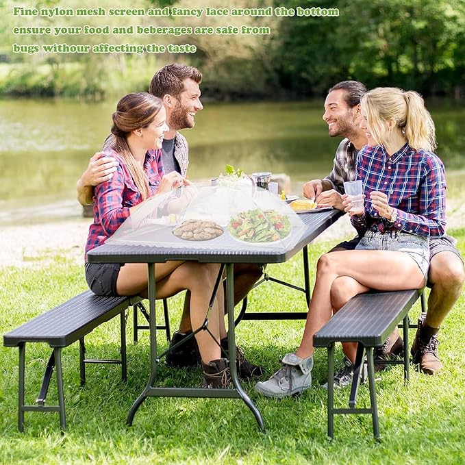 6 Pack Food Covers for Outside Mesh, Food Nets for Outdoors Large Food Covers - Image 7
