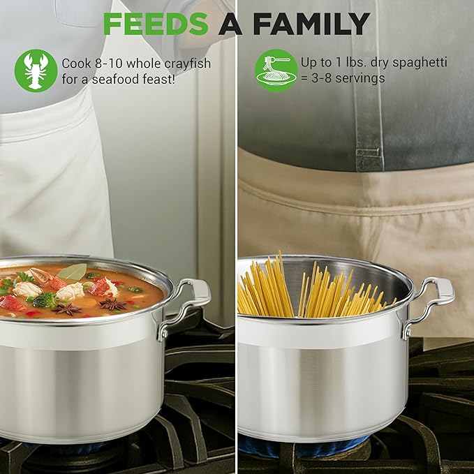 NutriChef 5-Quart Stainless Steel Stockpot - Image 4