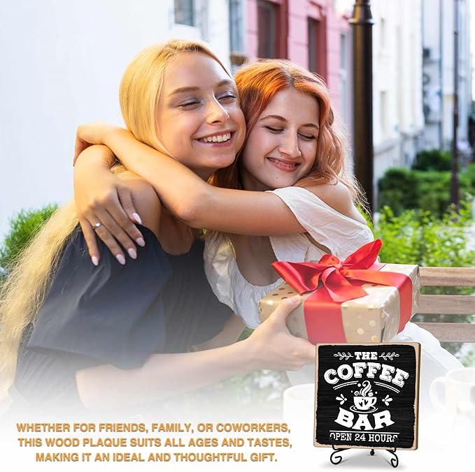 Coffee Bar 24-Hour Open Decor Signs, Coffee Station Accessories, Themed Gifts - Image 3