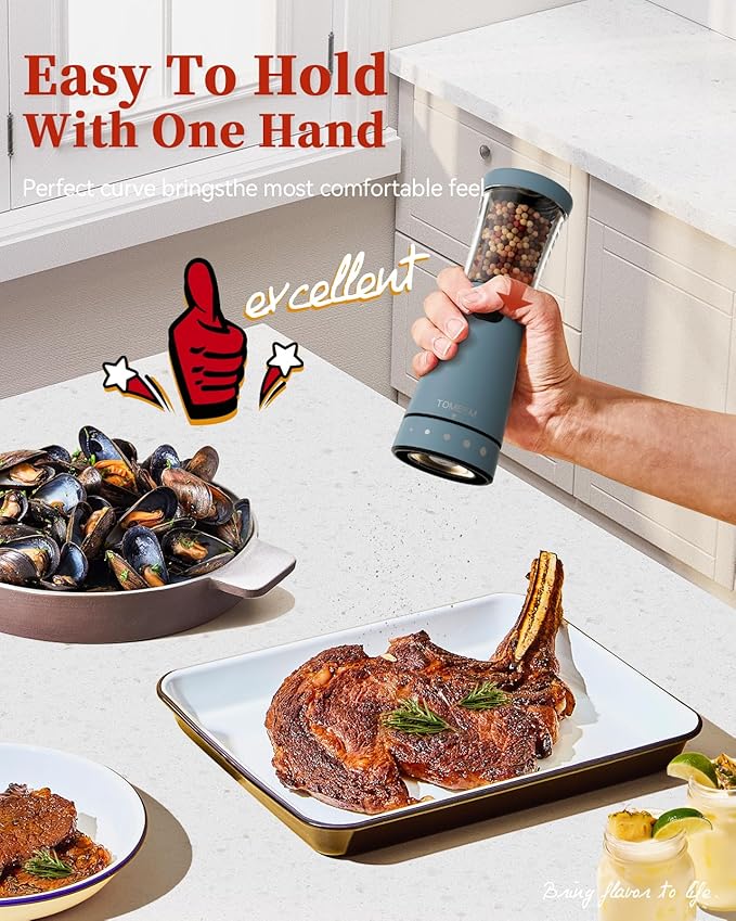 Electric Salt and Pepper Grinder Set - Image 3