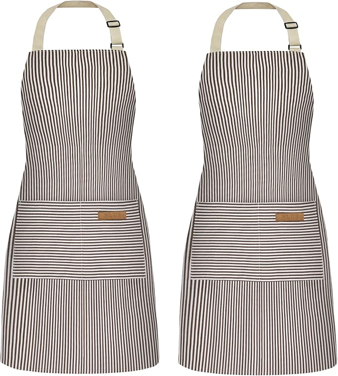 NLUS 2 Pack Cooking Aprons for Women by NLUS