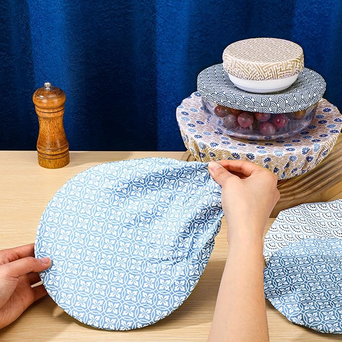 10 Pack Cloth Bowl Covers for Bread Rising - Image 7
