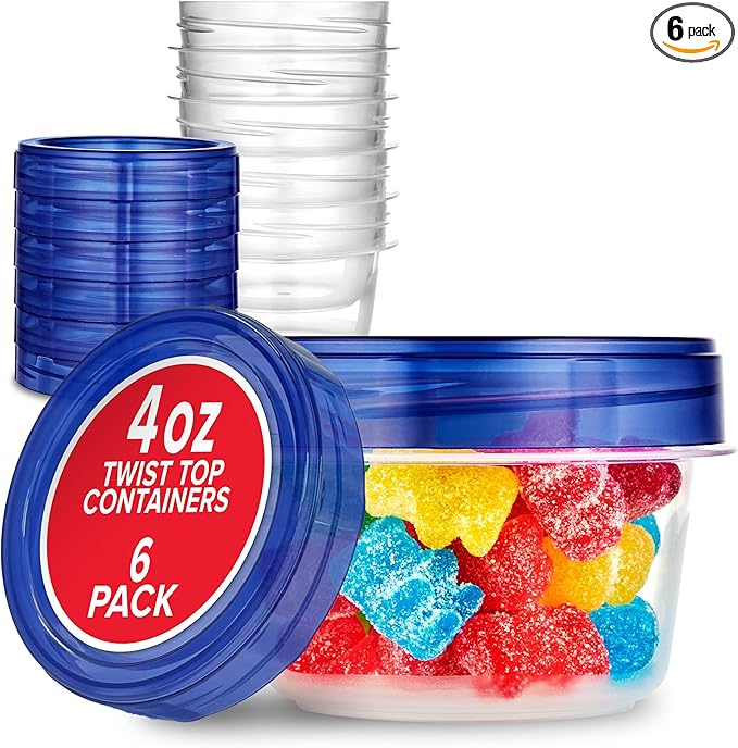 Stock Your Home 4oz Plastic Containers by StockYourHome