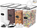 Skroam 4PCS Cereal Containers Storage, Airtight Food Storage Containers by Skroam