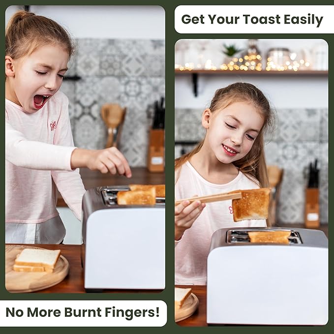 Toaster Tongs With Magnet | Kitchen Utensils - Image 2