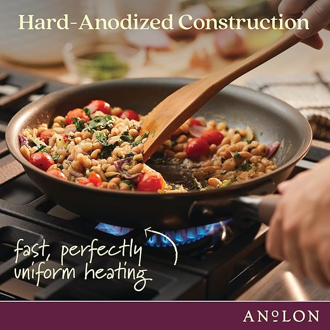 Anolon Advanced Home Hard-Anodized Nonstick Tapered Sauce Pan/Saucepot - Image 7