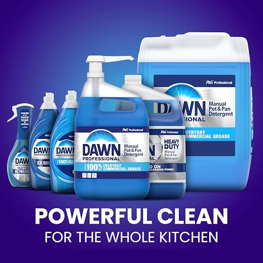 Dawn PRO Heavy Duty Manual Pot & Pan Detergent, Dish Soap (1 gal, 2 pack)