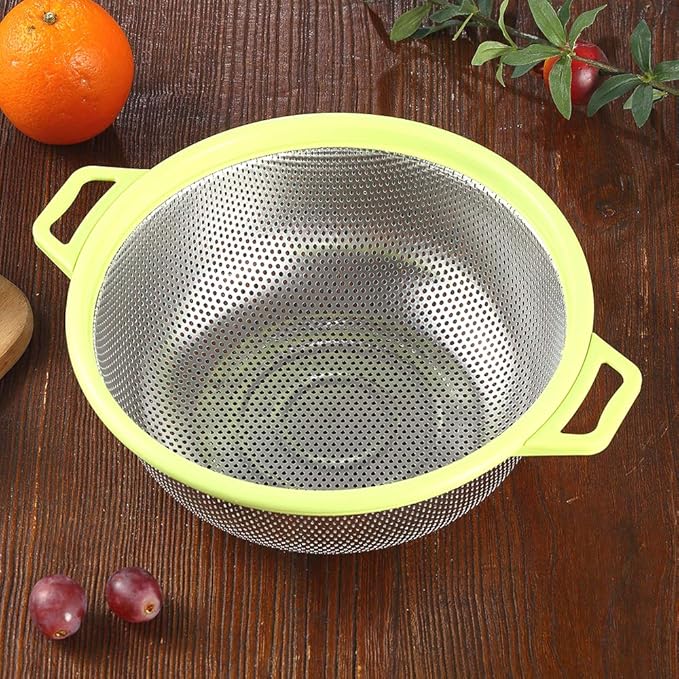 HiramWare Stainless Steel Colander - Image 5