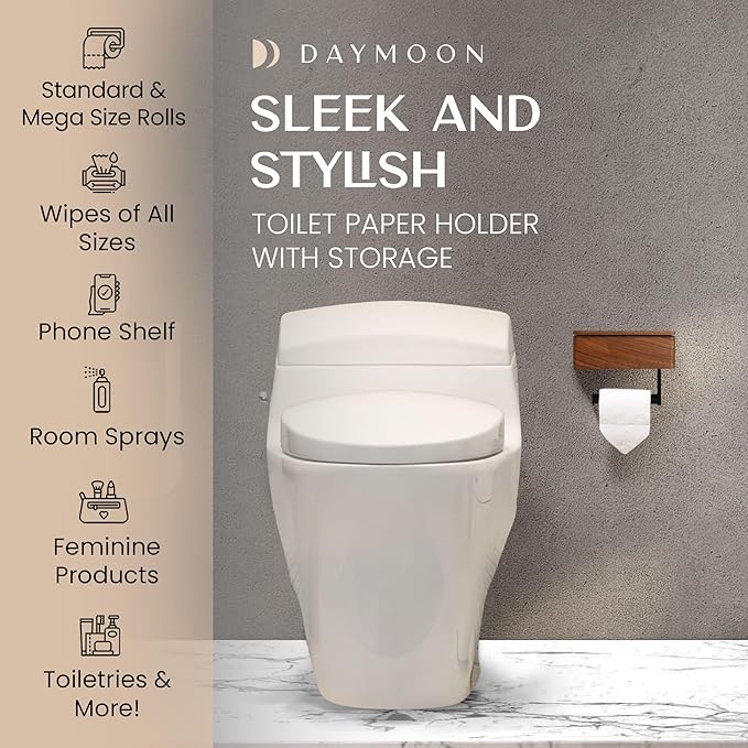 Day Moon™ - Toilet Paper Holder - Modern Roll Holder - Image 3