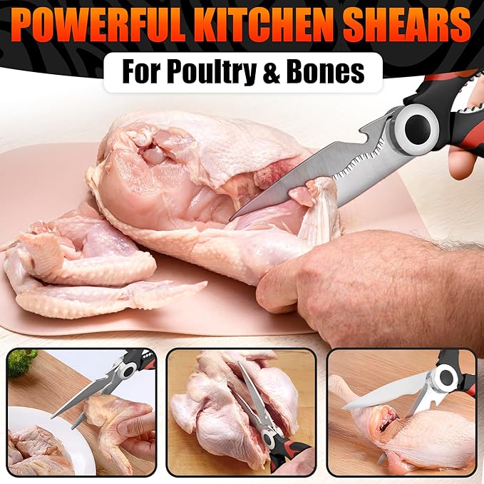 2 Pcs Heavy Duty Kitchen Scissors - Image 6