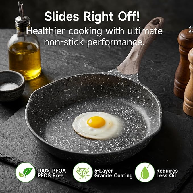 JEETEE 8 Inch Nonstick Frying Pan - Image 5