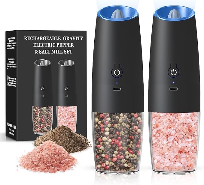 Rechargeable Salt And Pepper Grinder Set by Unknown