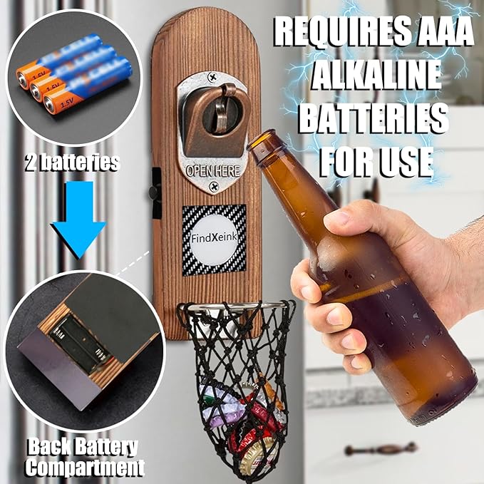 Beer Bottle Openers with DIY Ink Screen, Traceless Bottle Opener Wall Mounted - Image 4