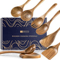 Wooden Spoons for Cooking, Nonstick Cooking Utensil Set by HEFILD