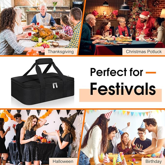 Insulated Casserole Carrier, Portable Casserole Carrier - Image 6