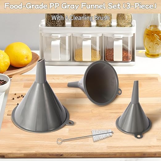 Plastic Kitchen Funnel Set of 3 - Image 8