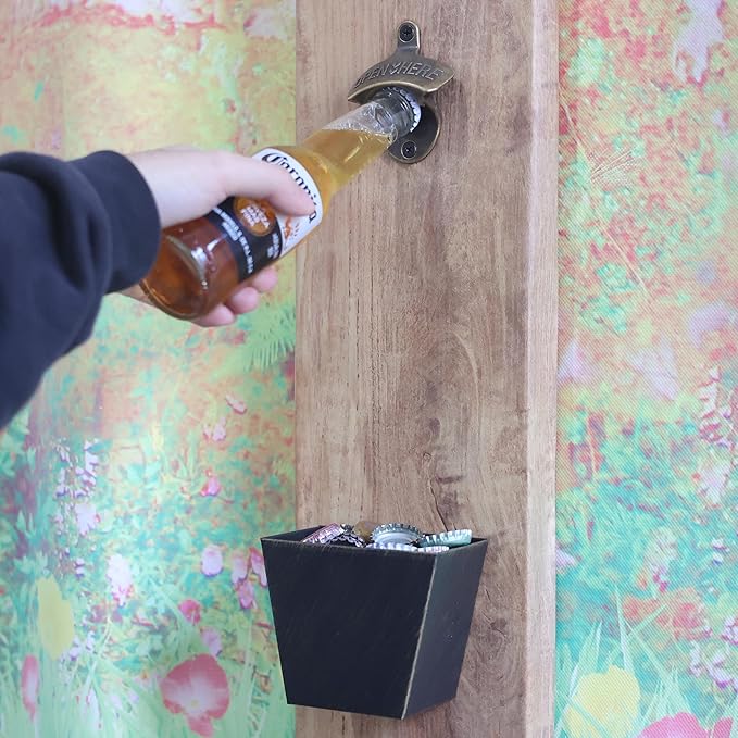 Rustic Wall Mount Bottle Opener, Vintage Brass Bulk Beer Opener Mountable - Image 4