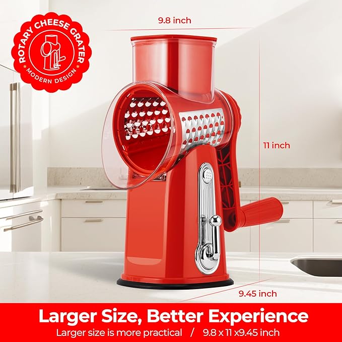 SUSTEAS Rotary Cheese Grater - Image 6