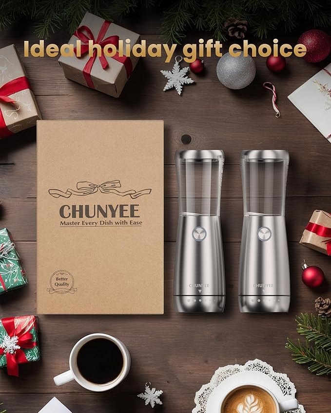 Electric Salt and Pepper Grinder Set - Image 9