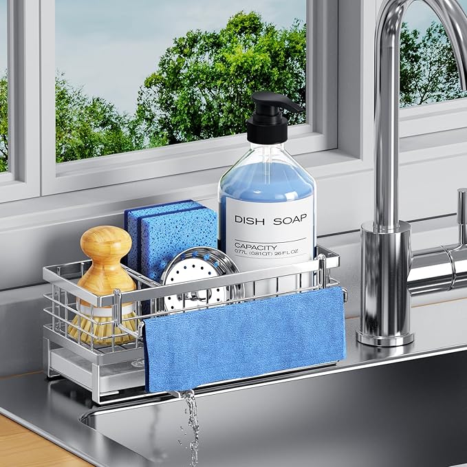 Kitchen Sink Sponge Holder by DYFVRENKITCHENLIFE