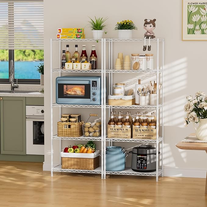 SINGAYE Shelf Wire Shelving Adjustable Storage Shelves Rack Standing Units - Image 2