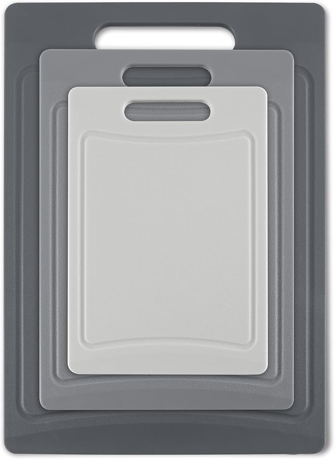 COOK WITH COLOR Non-Slip Cutting Board Set – Kitchen Essentials with Easy Grip - Image 7