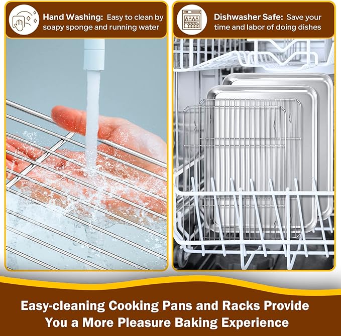 P&P CHEF 16 Inch Stainless Steel Baking Sheet - Image 8