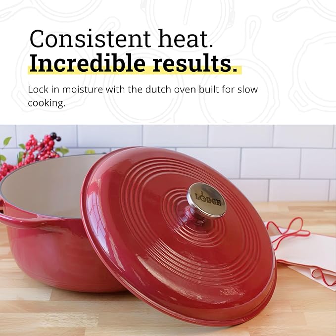 Lodge Essential Enamel Cast Iron Dutch Oven - Image 3