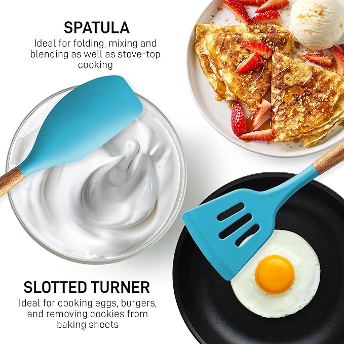 Zulay Kitchen Non-Stick Cooking Utensils Set - Image 5