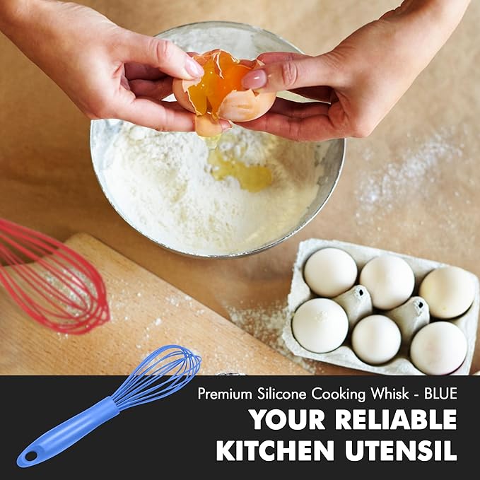 Chef Craft Premium Silicone Wire Cooking Whisk, 10.5 inch - Image 5