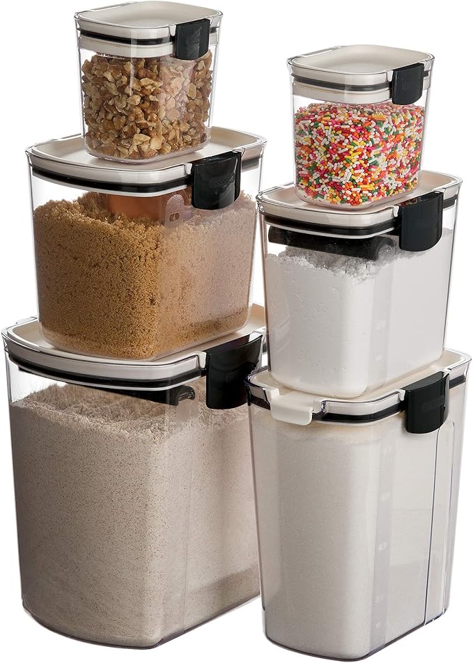 Progressive ProKeeper Baker's Airtight Kitchen Storage Canister Container Set - Image 4