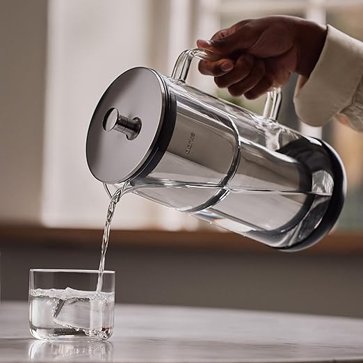 Aarke Purifier - Premium Glass and Stainless Steel Water Filter Pitcher - Image 3