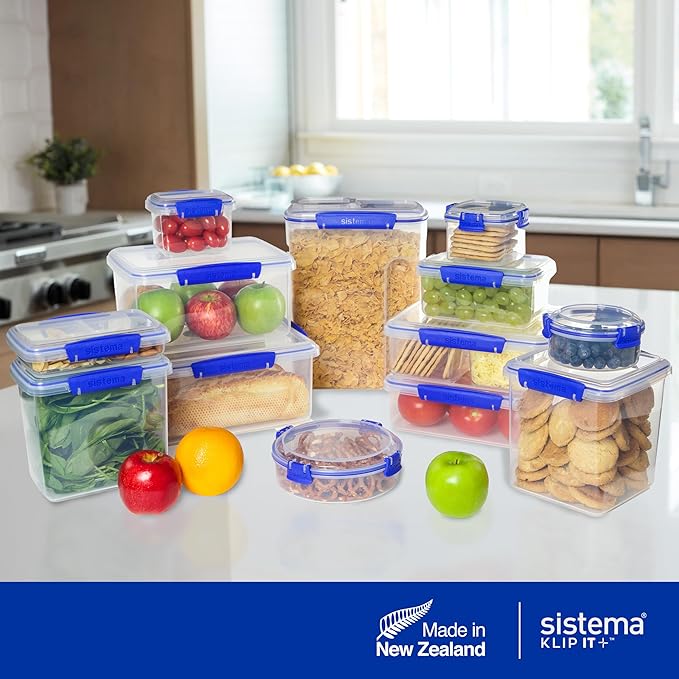 Sistema KLIP IT Large 7L Food Storage Container, Airtight & Stackable, - Image 7