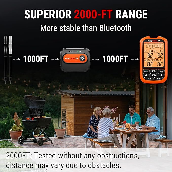 TempPro TempSpike 2000FT Wireless Meat Thermometer Digital - Image 2