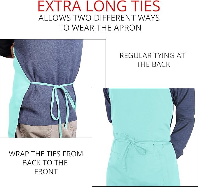 Utopia Kitchen 2 Pack Bib Apron, Adjustable - Image 6