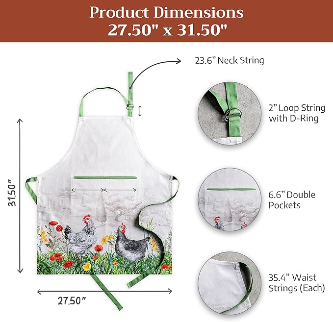 Maison d' Hermine 100% Cotton Apron - Image 7