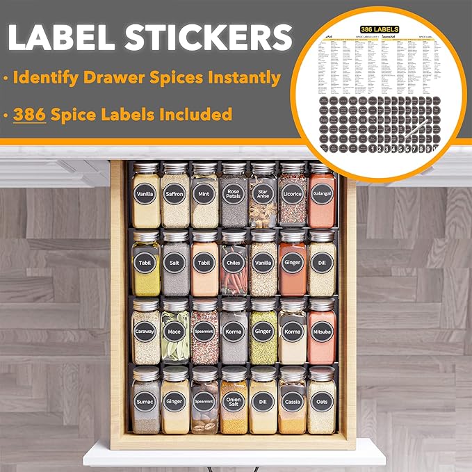 SpaceAid Spice Drawer Organizer - Image 3