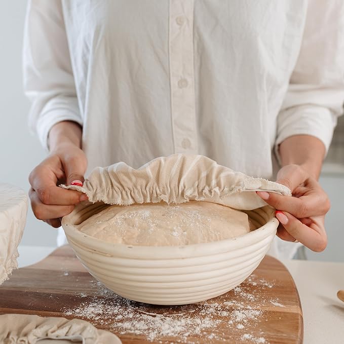 Beautiful Linen Cotton Blend Bowl Covers - Image 6