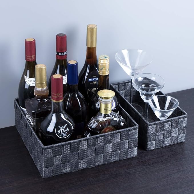 Posprica Woven Storage Baskets for Organizing, Small Baskets Cube Bin Container - Image 4