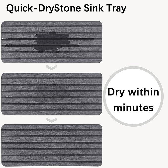 NiuYichee 2 PCS Water Absorbent diatomite Coasters, 10.2" x 4" Water Absorbing - Image 4